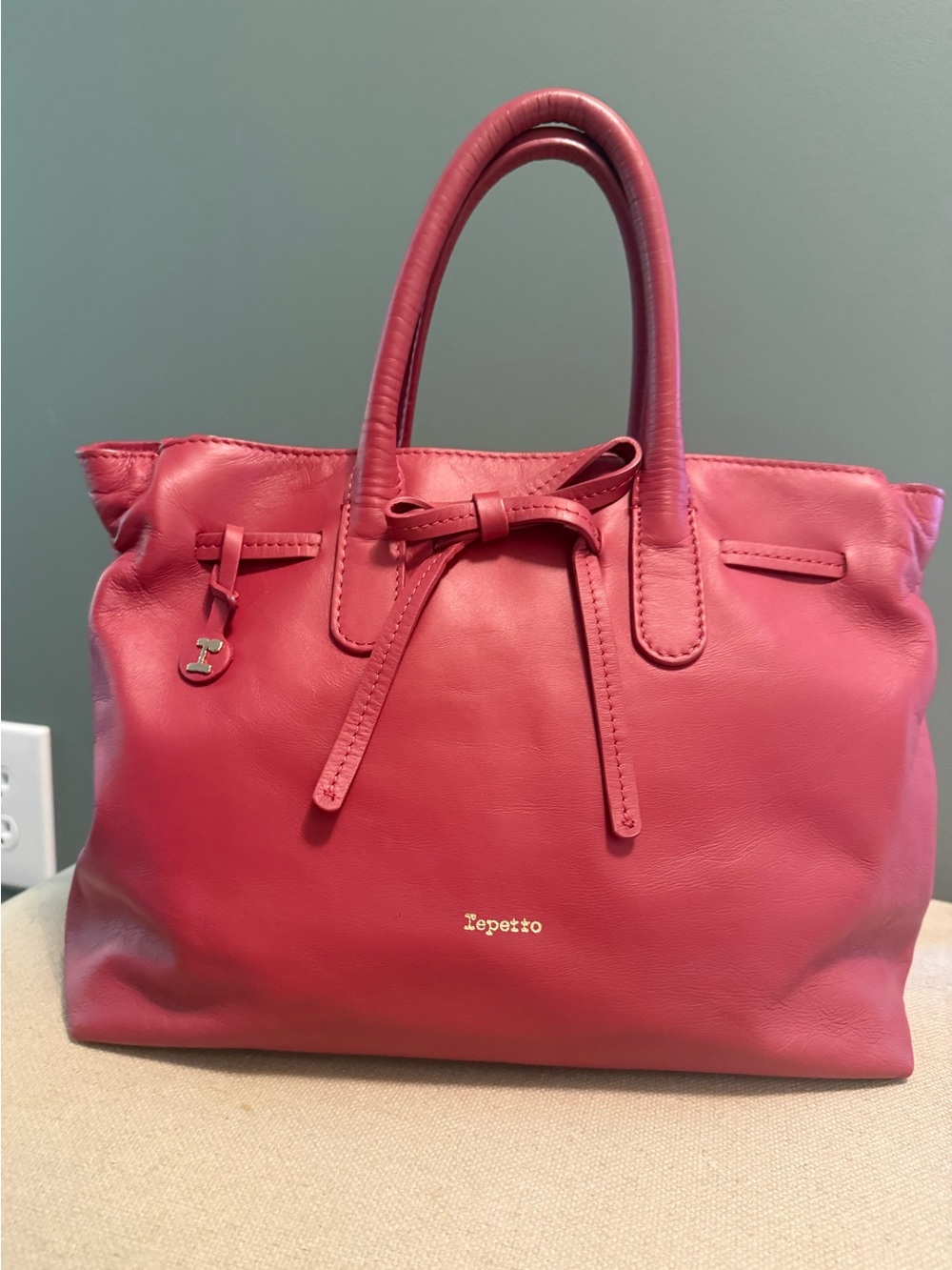 Repetto Paris Leather Crossbody Bag